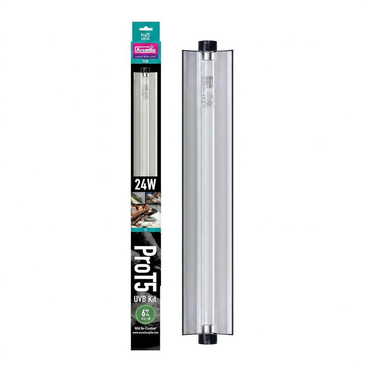 22.5" 24 Watts 6% UVB Reptile Light Fixture Kit T933400
