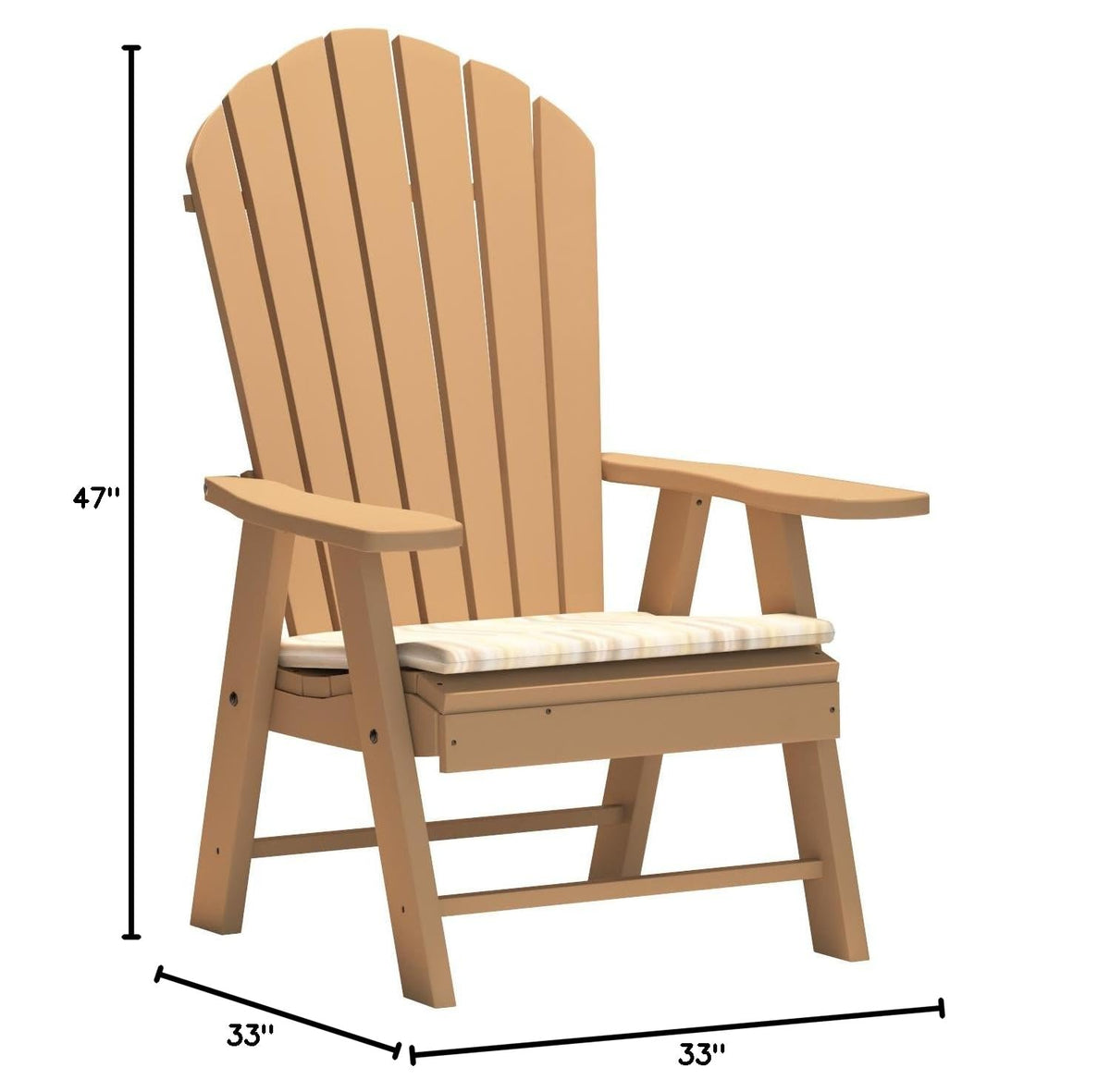Poly Upright Adirondack Chair R46027