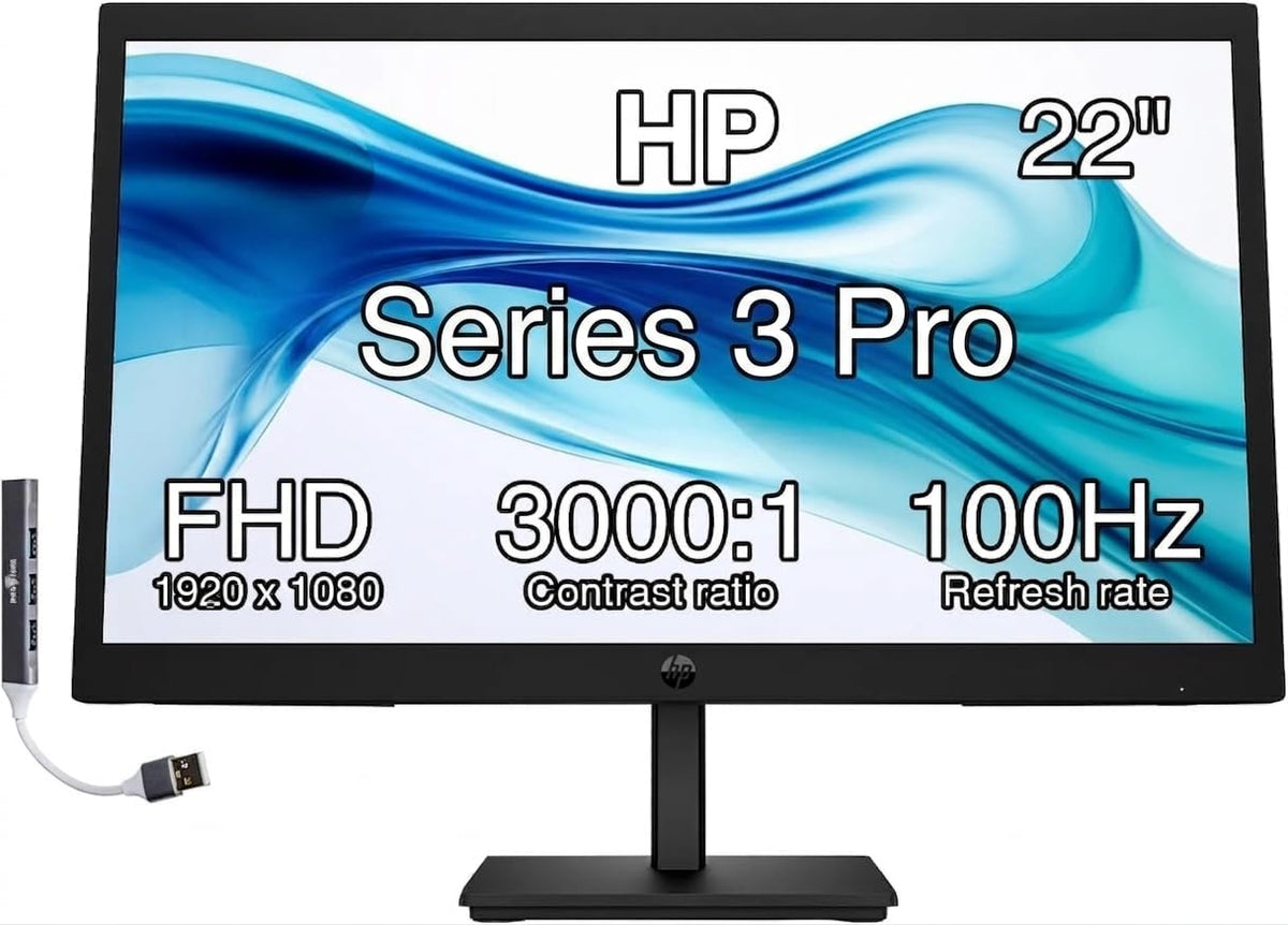 22" FHD VA Monitor with 5ms, Anti Glare, VESA Mount, HDMI, Black N844