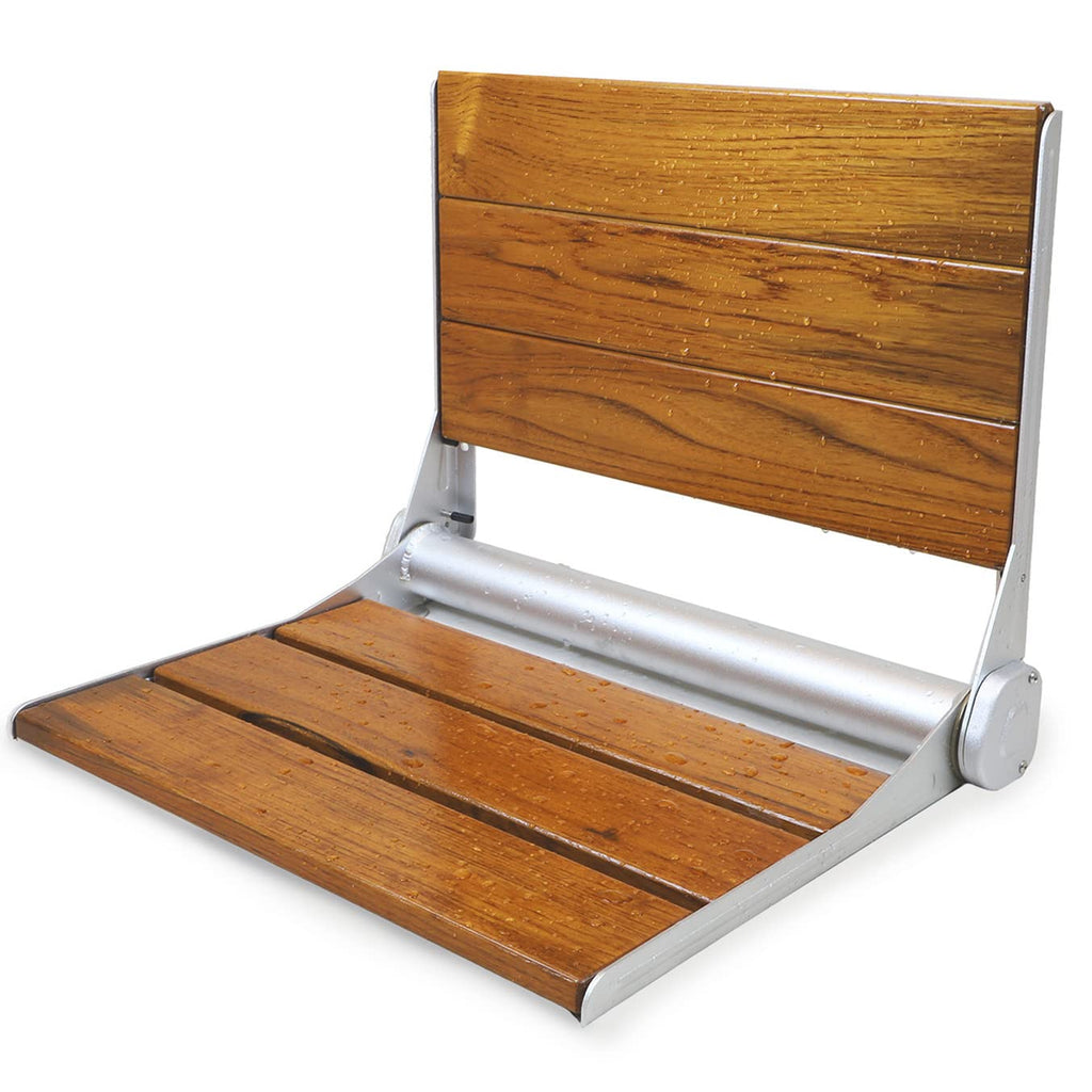 18" Folding Teak Wood Shower Bench Seat N5648