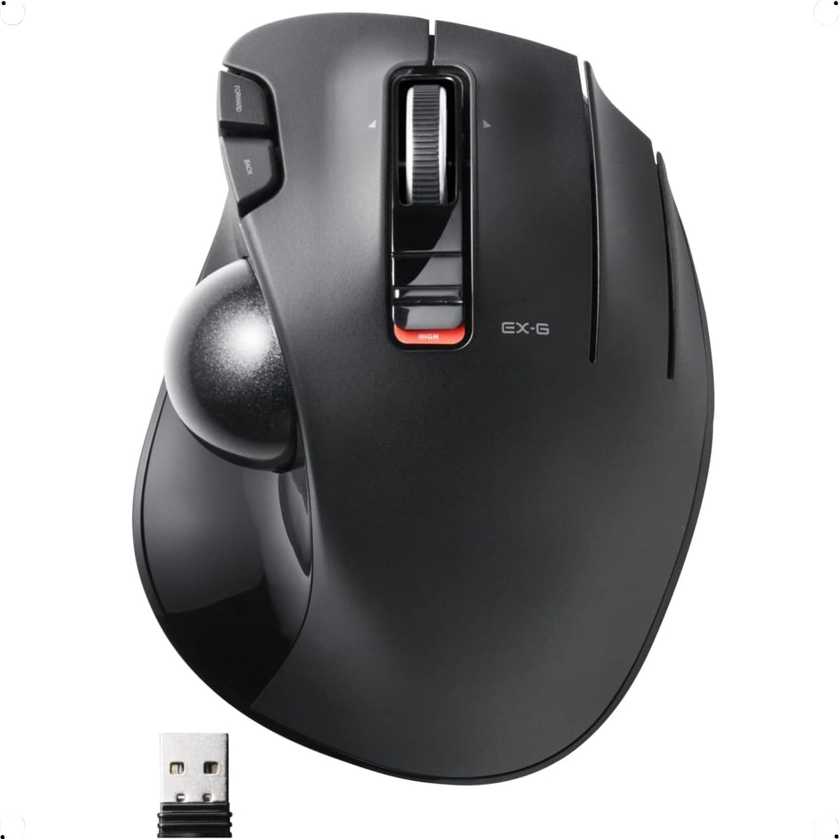 2.4GHz USB Wireless Ergonomic Trackball Mouse O903