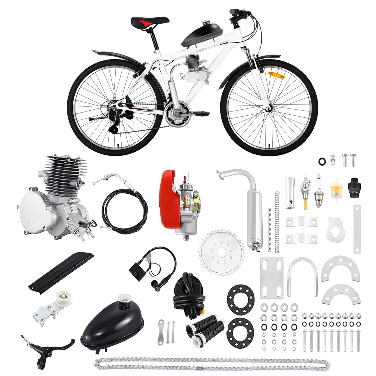 2 Stroke 100CC Motorized Bicycle Engine Kit with CDI System O97315