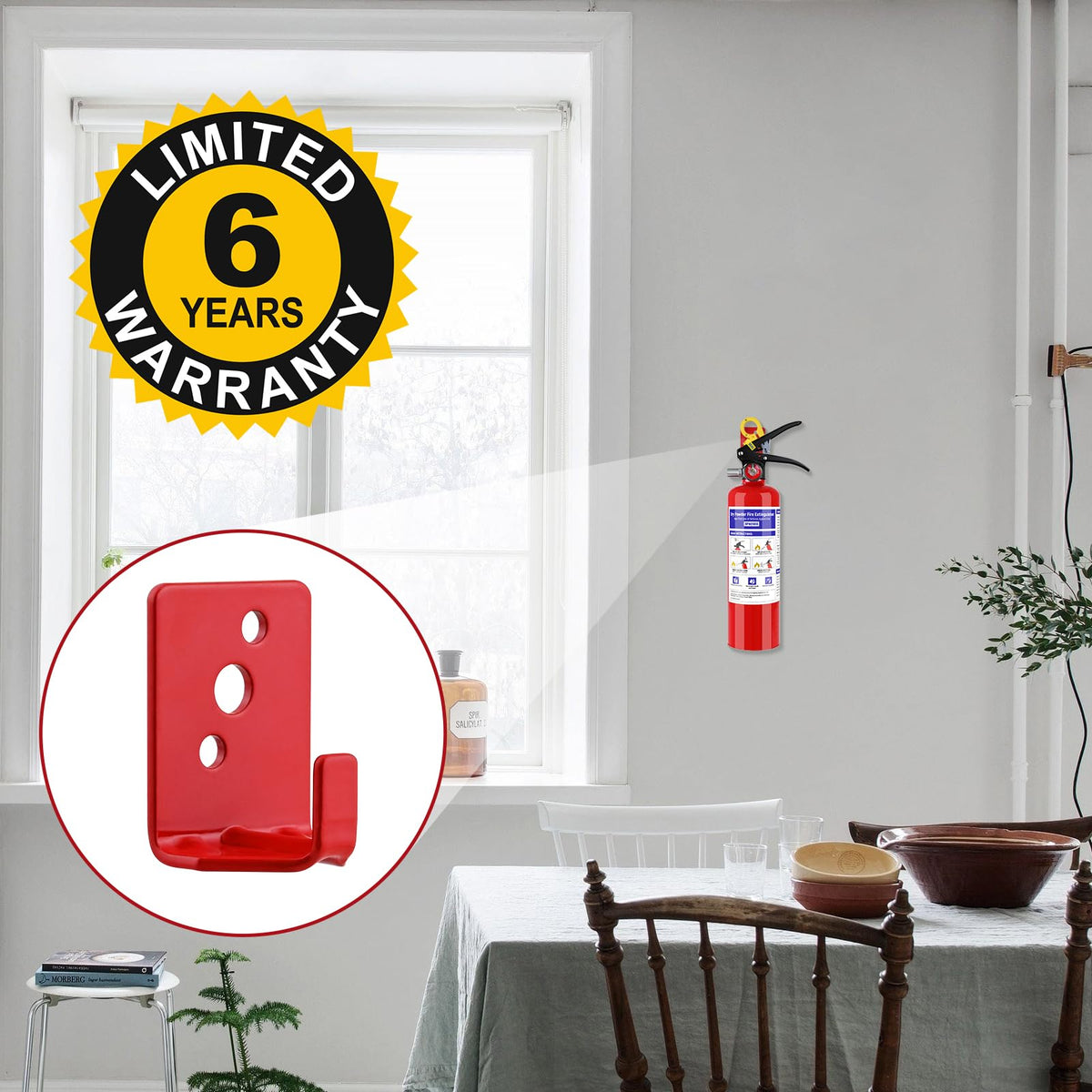 2 Pack 2.5 lb ABC Dry Chemical Fire Extinguisher J397968