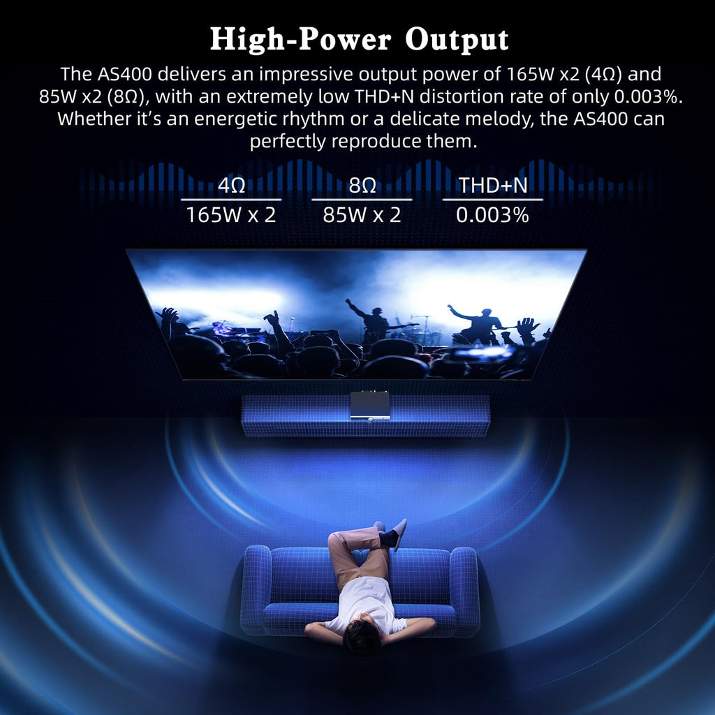 165W Power Amplifier DAC Headphone Amp Phono Preamp V73408