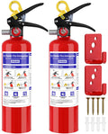 2 Pack 2.5 lb ABC Dry Chemical Fire Extinguisher J397968