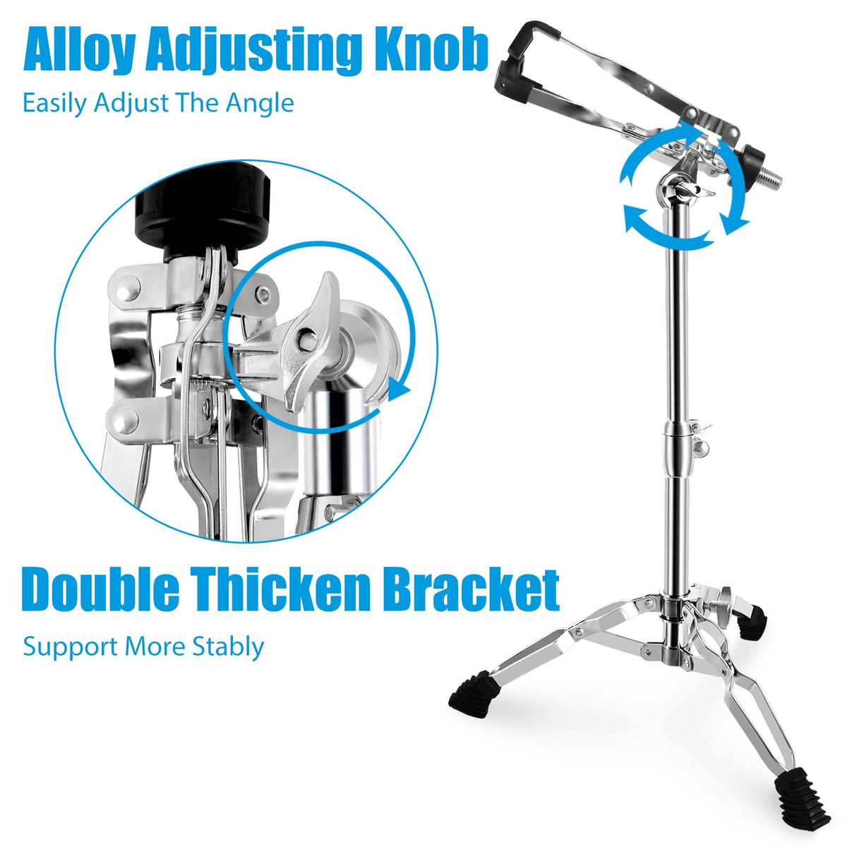 Height Adjustable Double Braced Snare Drum Stand E623