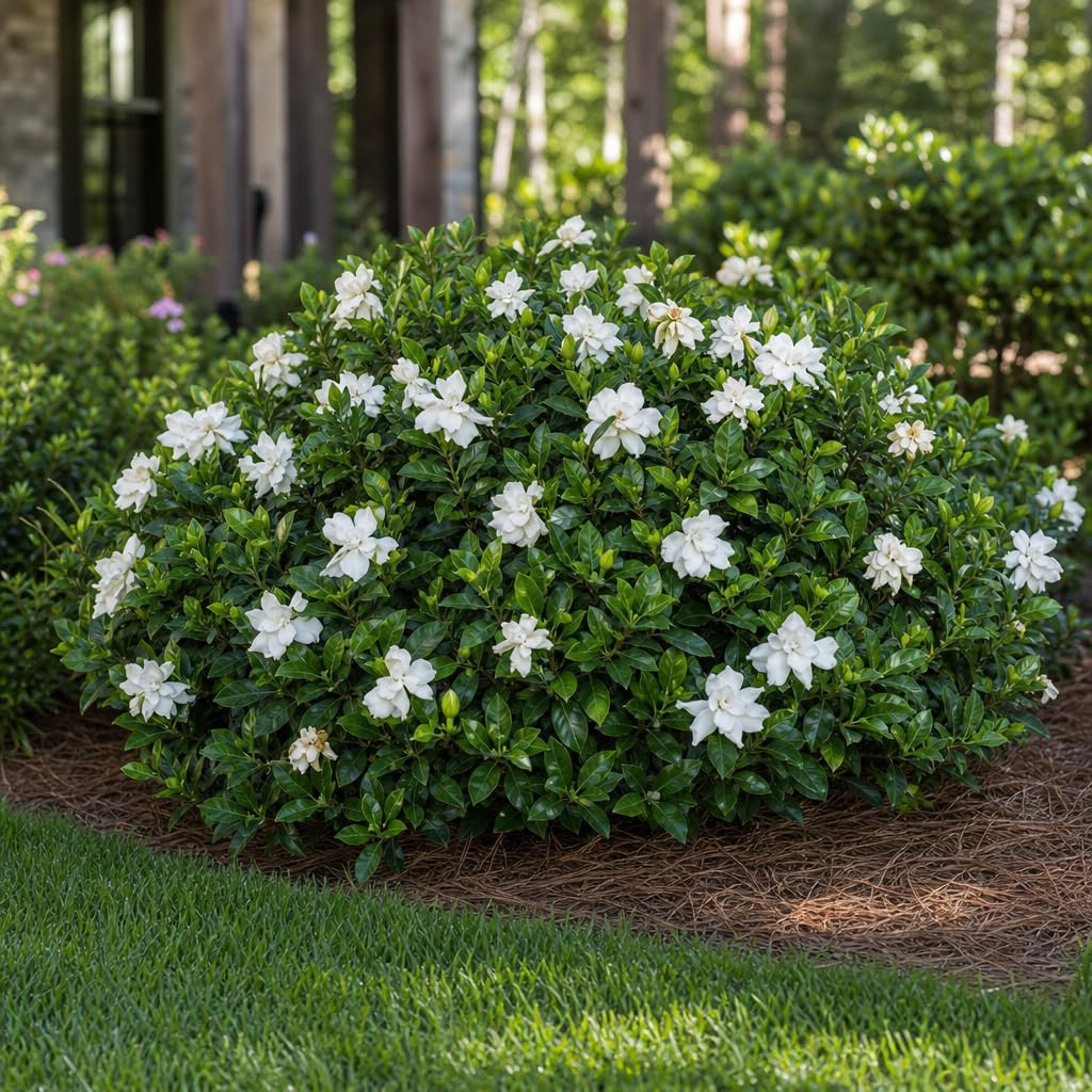 2 Extra Large 3 Gallon Frostproof Gardenia Jasminoides Fragrant Evergreen Shrub Z7892