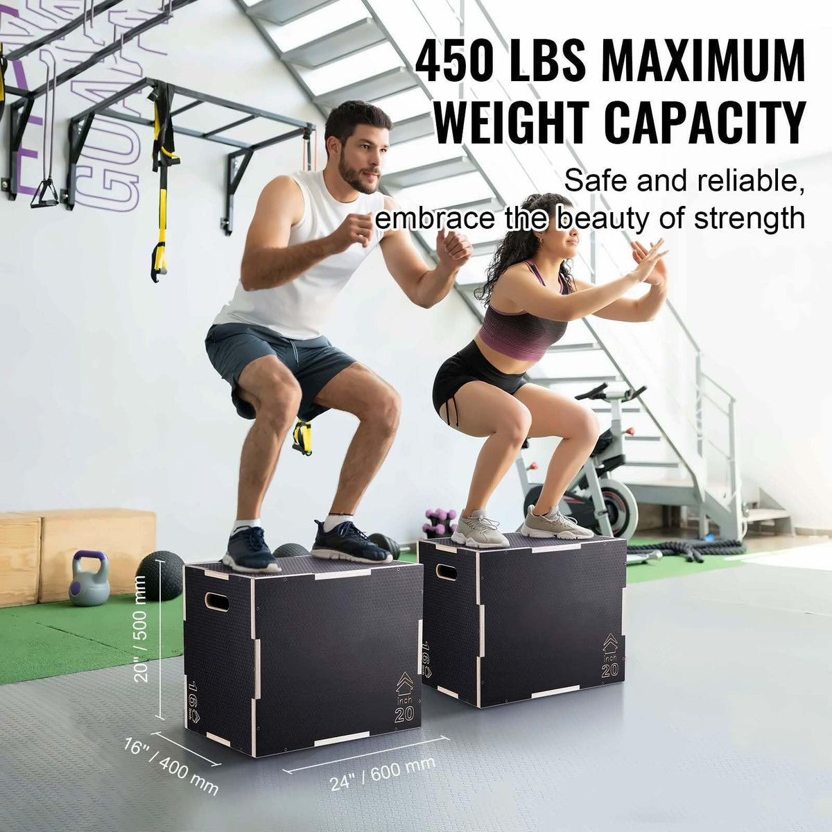 24/20/16 Inch Wooden Plyo Box K2880