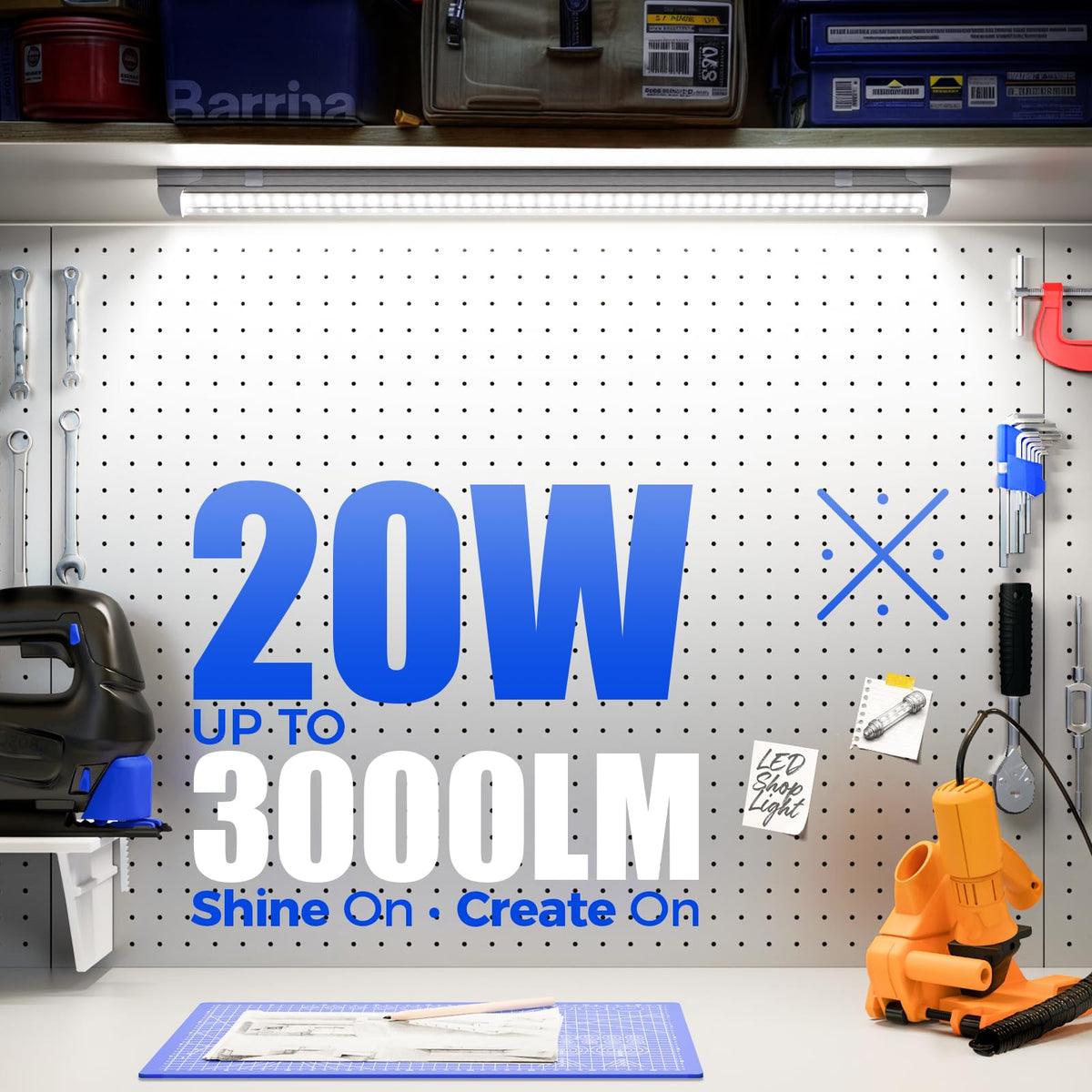 2FT LED Shop Lights 4 Pack M959