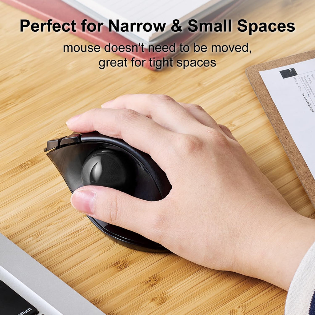 2.4GHz USB Wireless Ergonomic Trackball Mouse O903
