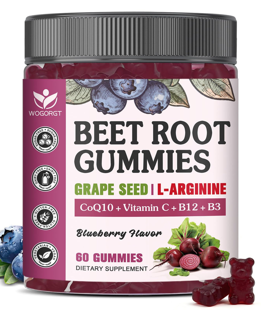 Sugar Free Beet Root Gummies 60 Ct D12742