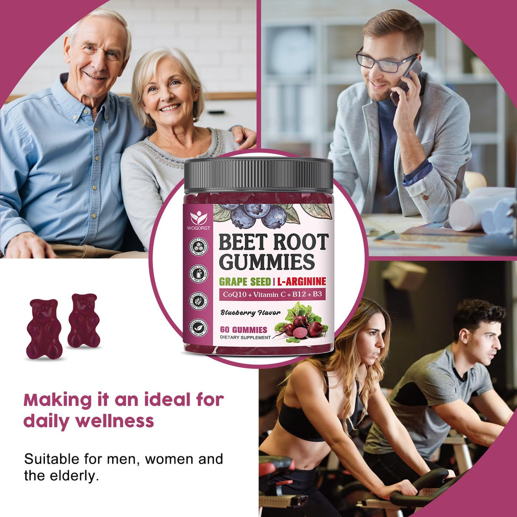 Sugar Free Beet Root Gummies 60 Ct D12742