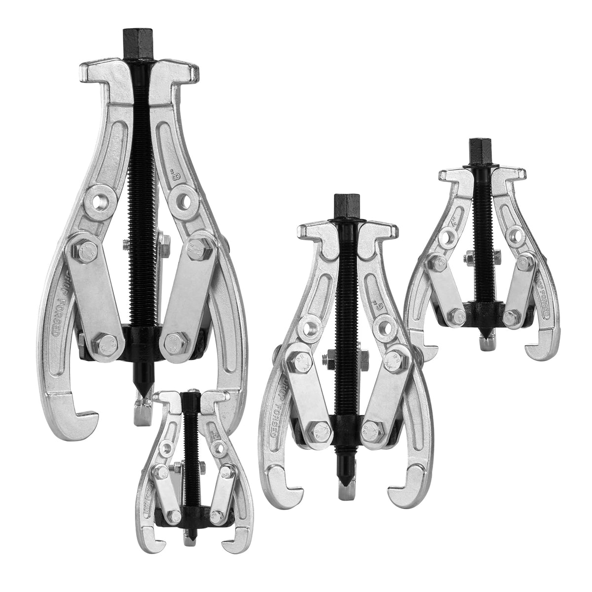 3" 4" 6" 8" 4-Piece Gear Puller Set M77710