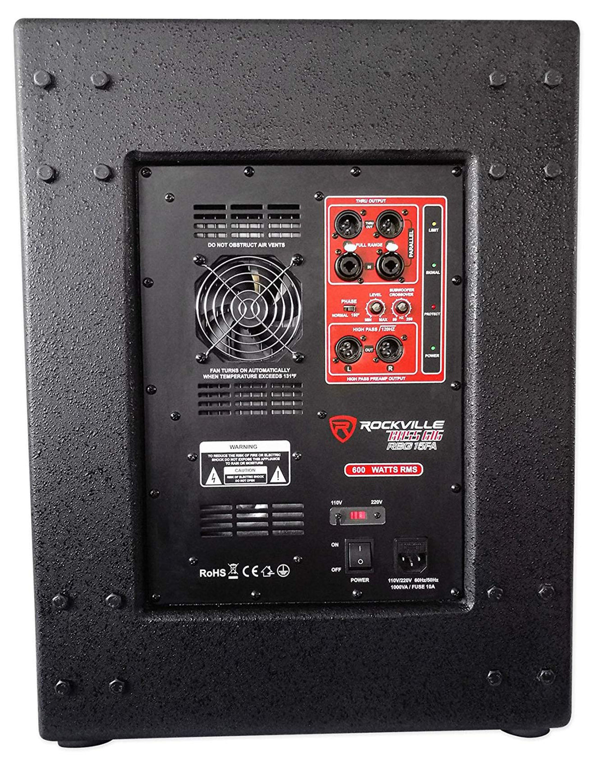 15" 2400W Powered PA Subwoofer I94866