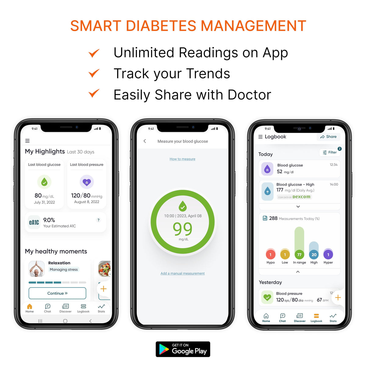 Smart Glucose Monitor Kit with 25 Strips M336