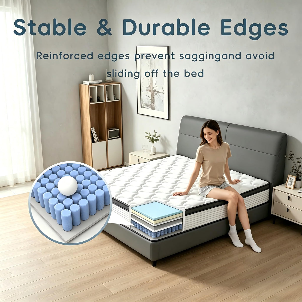 Full Size 12 inch Hybrid Mattress D63295