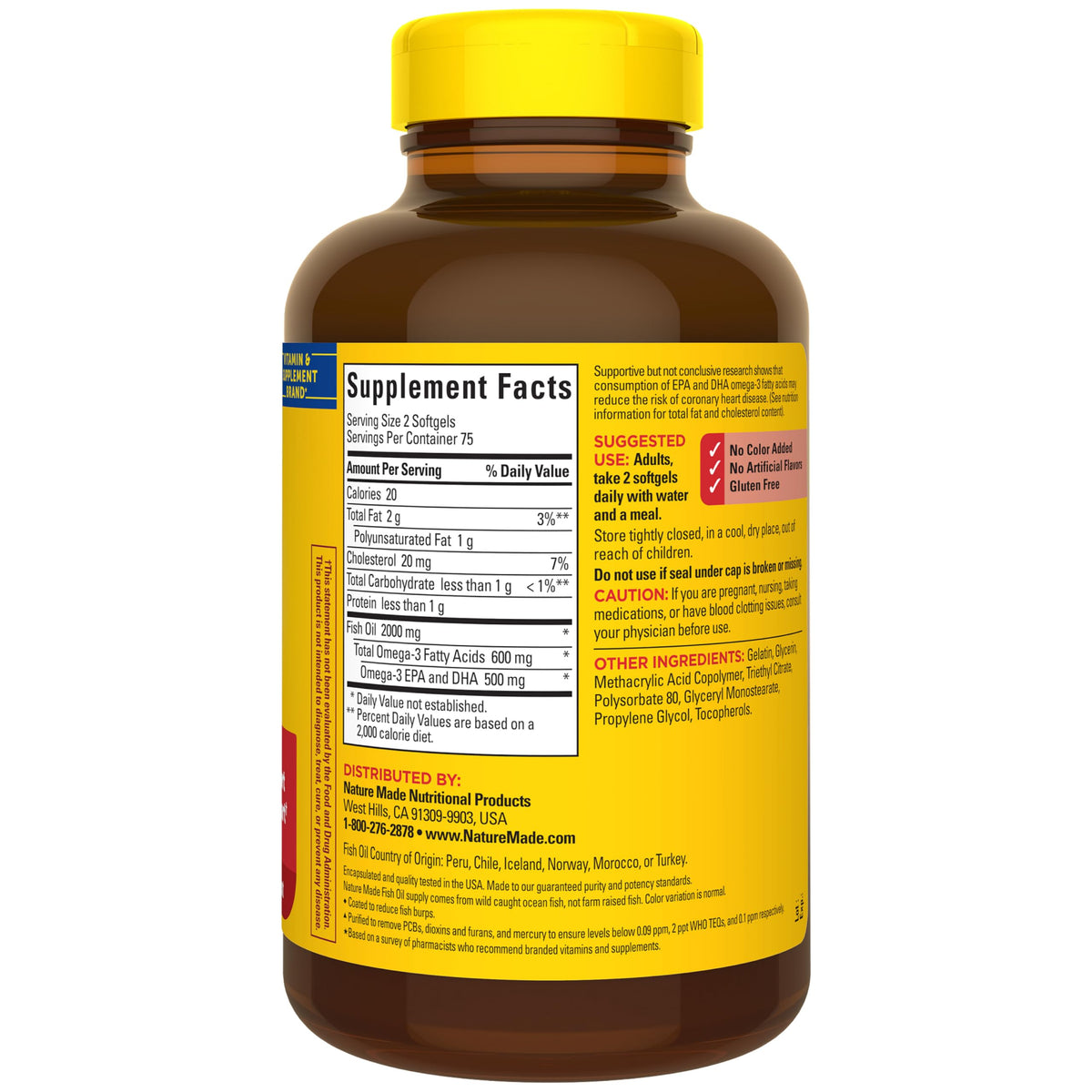 Fish Oil Omega 3 1000mg Softgels G7171