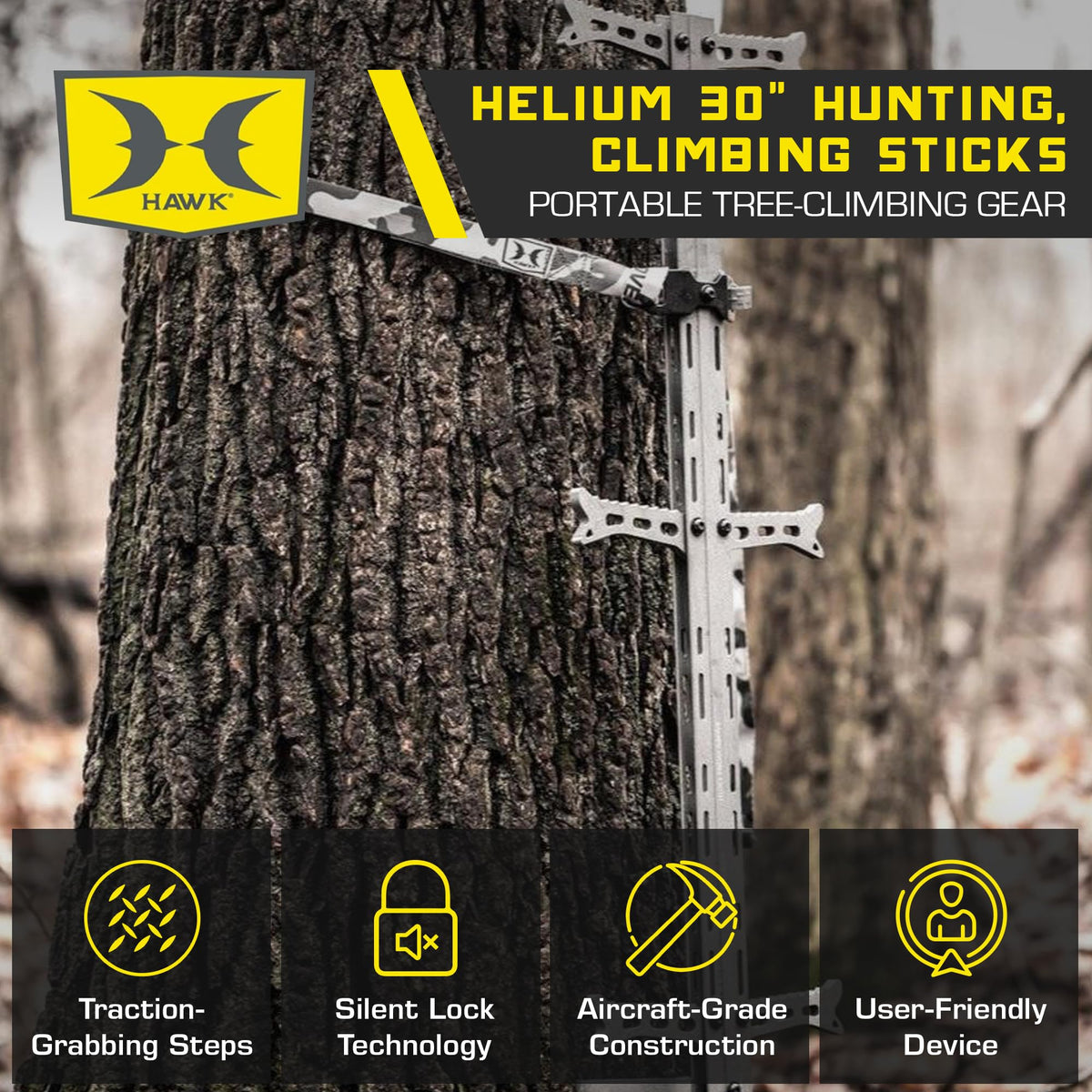 Hunting Tree Stand with Climbing Sticks D7685