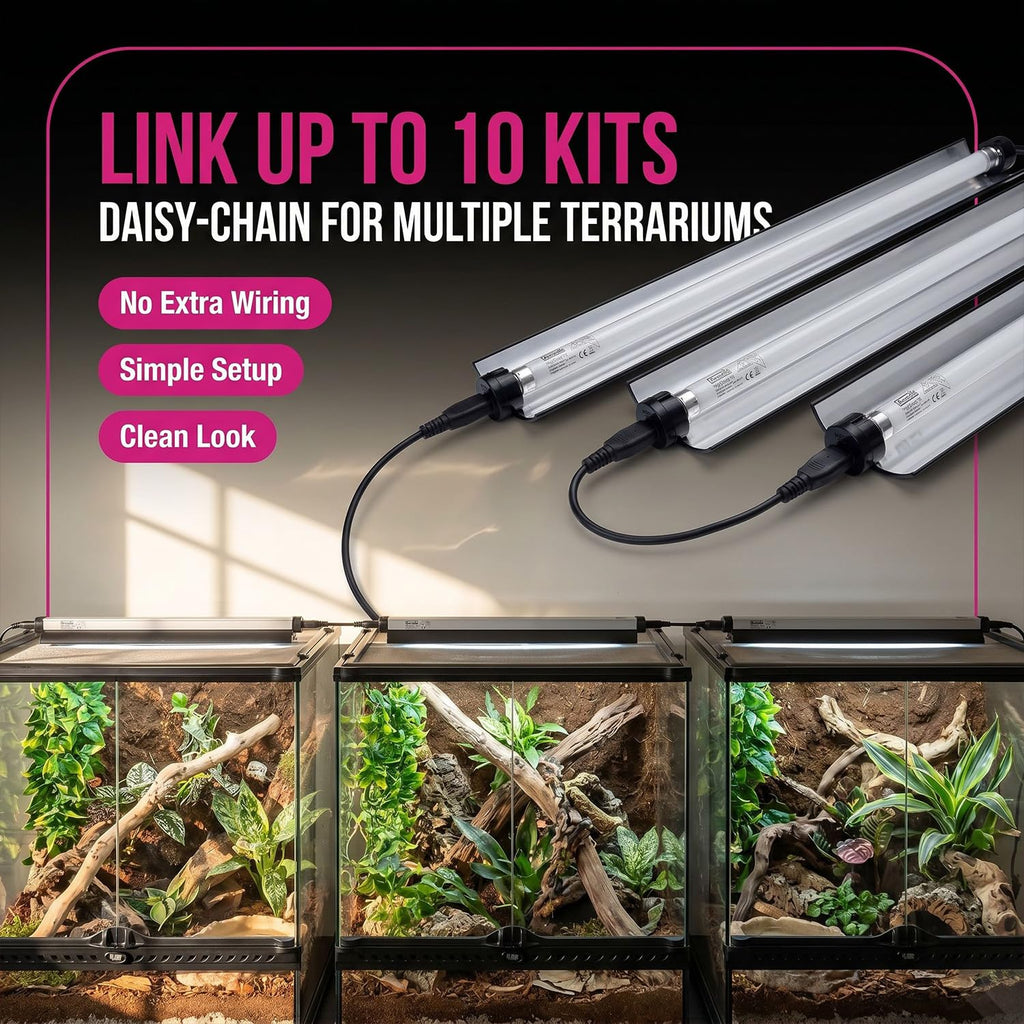 22.5" 24 Watts 6% UVB Reptile Light Fixture Kit T933400