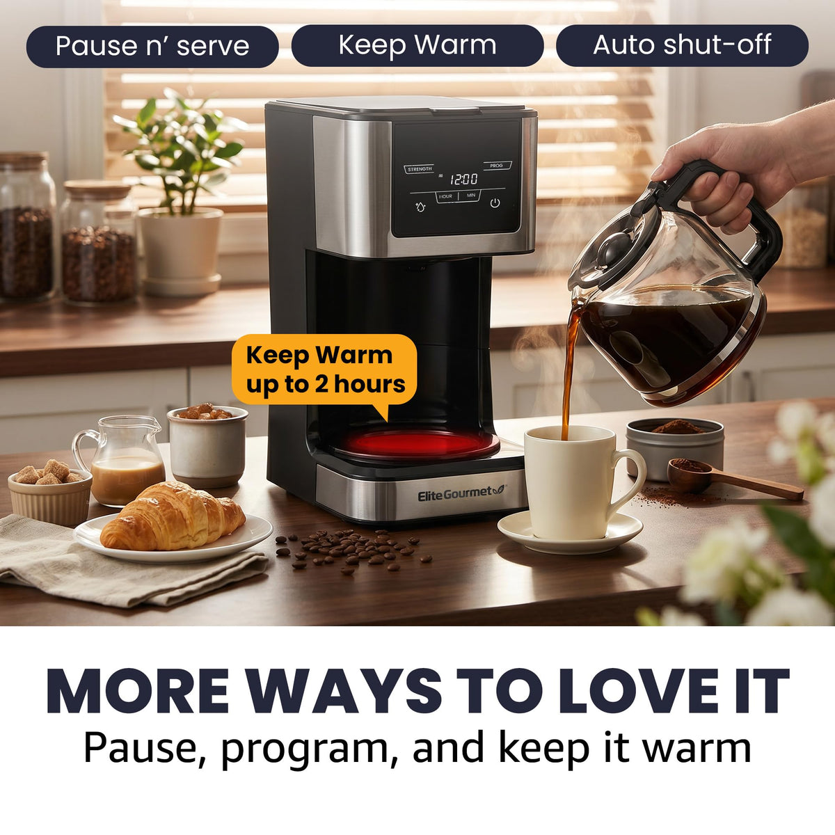 12-Cup Programmable Drip Coffee Maker G7308