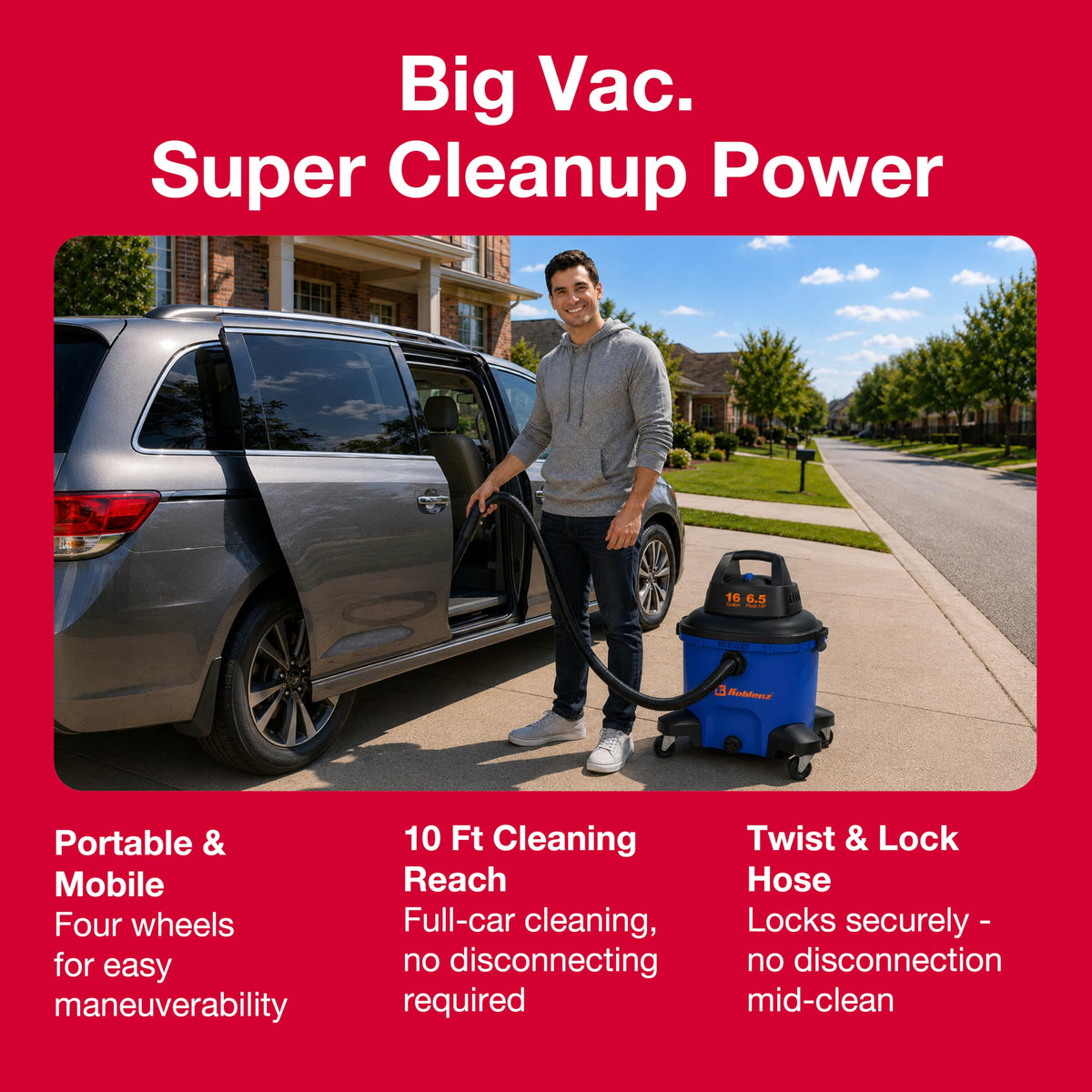 16 Gallon Wet Dry Vacuum Cleaner N5714